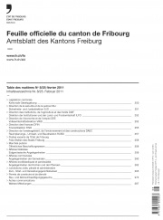 Feuille officielle Fribourg